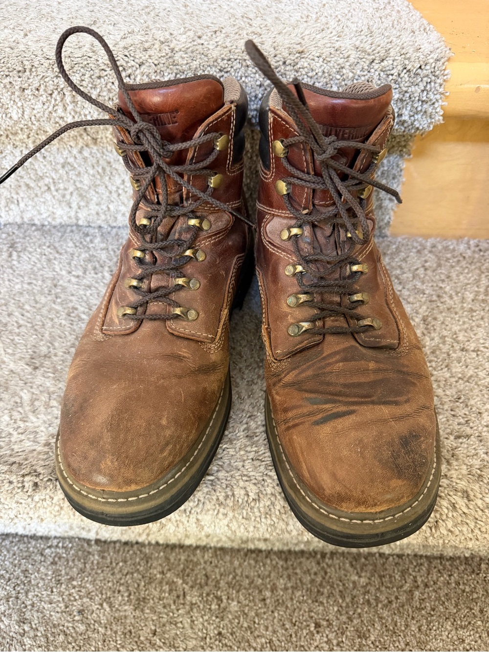 Wolverine MultiShox Slip and Oil Resistant Leather Lace Up Boots. W02421. SZ 10M
